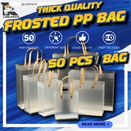LIONPACK 50PCS Plastic Goodies Bag Wedding Plastic Doorgift Bag Transparent Gift Bag Beg Goodies