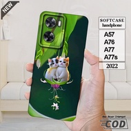 OPPO A57 Case -OPPO A76 -OPPO A77 -OPPO A77s _Cool, flexible, elastic, black silicone casing