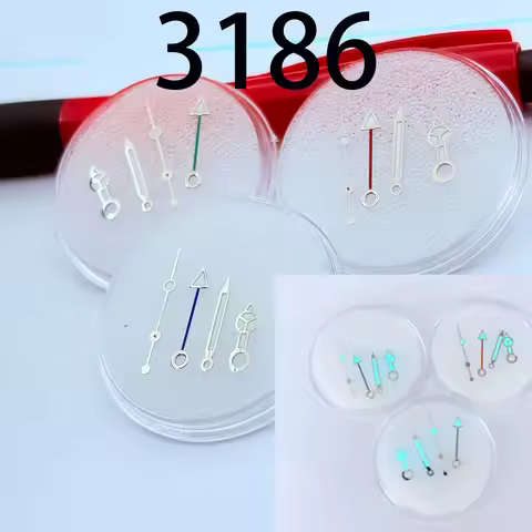 Watch Hand Accessories 3186 Hand Set 3186 Movement GMT Night Light Four Hands 116715/116710