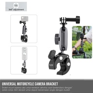 Handlebar Clamp Motorcycle Handlebar Bike Bracket Mount Gopro Holder Action Cam