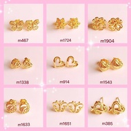 alt fashion jewelry 10 pairs Bangkok b14k plated gold earrings