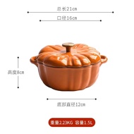 Purple Pumpkin Dutch Oven Enameled Cast Iron Soup Pot with Lid Saucepan Casserole Kitchen Cooking To