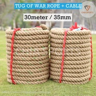 Tug of War Rope 30m 3.5cm 35mm with cable Tali Tarik Official Battling Rope Sukan Sport