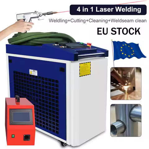 1500W/2000W/3000W 4in1 Handheld SUP 23T Gun Head Fibre Laser Welder 10M Fibre Cable Metal Cutting Cl