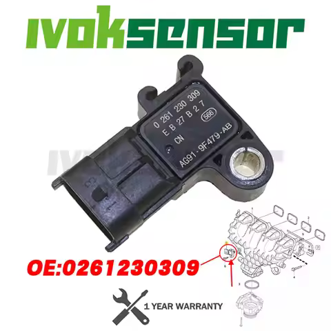 3 BAR Boost Pressure MAP Sensor AG91-9F479-AB For Ford B-MAX C-MAX II FIESTA VI FOCUS III GALAXY KUG