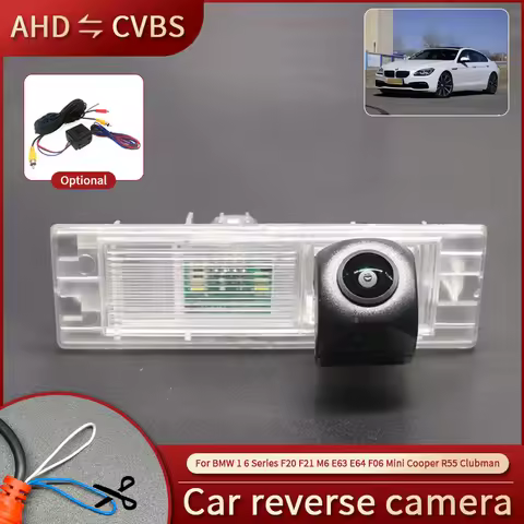 AHD Waterproof Night Vision Car Reverse Camera With Rectifier For BMW 1 6 Series F20 F21 M6 E63 E64 