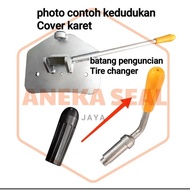 Tire changer swan locking rod hand lock Cover
