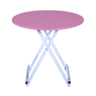 Round Fold-able Table Dining Table Prep Table Computer Desk
