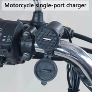 12V Motorcycle Phone Charger Single Port Waterproof USB Socket Handlebar Phone Charger for Tablets Motorbike USB Socket