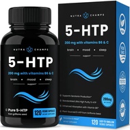 yhn 5-HTP Supplement 200mg - 120 Vegan Capsules - Natural Support for Brain, Mood Boost & Sleep Supp