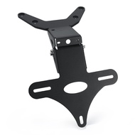 อุปกรณ์ตกแต่งรถจักรยานยนต์ MOJIE Stainless Steel License Plate Holder Adjustable Rear Short Tail for