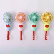 22 Electric Fan Portable Cartoon Handheld Electric Fan Support USB Charging Cute Little Mini 4H2O