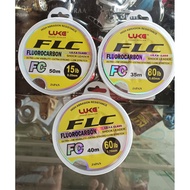 FLX 50m flurocarbon leader line fishing leader line 15lb 30lb 60lb 80lb fluorocarbon leader line str