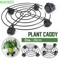 WADEES Plant Pot Stand Mover Wheels Tray Trolley Home Gadgets Iron Brackets