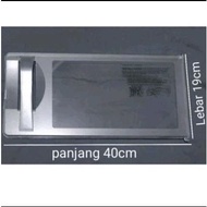 HITAM Original Sharp refrigerator freezer lid side opening SJ-M180 19Cm x 40Cm Print Black