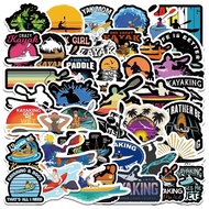 50 Sheets Set Water Kayak Kayak Graffiti Stickers Laptop Refrigerator Water Cup Kayak Decoration Stickers HHH2