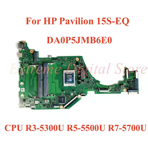 DA0P5JMB6E0 DA0P5JMB6D0 DA0P5GMB6H0 For HP 15S-EQ Laptop motherboard with CPU R3-5300U R5-5500U R7-5