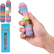Little Ouchies Fidget Toy, dengan Slider Fidgert, Butang Klik, Gear Spinner, Spiky Pain Stim, Mainan