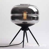 【In stock】industrial desk lamp vintage desk lamp Edison E27 bulb modern Bauhaus glass table lamp uni