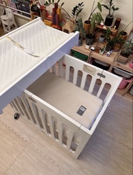 美國進口 Bloom實木 Stokke Sleepi Mini 嬰兒床連換片台