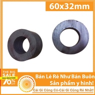 Ferrite magnet 60x 32mm hole 15mm speaker making magnet