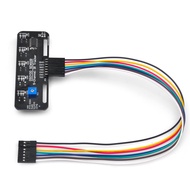 Infrared Line Tracking Sensor Module + 7 Pin 25cm Female to Female Jumper Wire, 5-Channel Infrared I