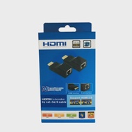 รองรับ HDMI Extender RJ45 4K รองรับ HDMI 30M Extender ถึง RJ45 Over Cat 5e/6 เครือข่าย LAN Ethernet 