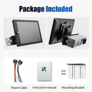 ESSGOO CarPlay Android Auto 1 DIN มัลติมีเดีย MP5 Player 10.4 นิ้วหมุนได้ HD IPS หน้าจอสัมผัสเครื่อง