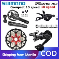 Deore M4100 1X10S Groupset 10 Speed Shifter Derailleur SUNSHINE Cassette 42T 46T 50T Chain Crankset