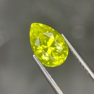 3.5 Ctw Neon Yellow Yttrium Aluminum Garnet (YAG) Pear 10.6 x 7.2 (mm)
