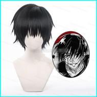 GN Jujutsu Kaisen Fushiguro Toji Cosplay Wig Black Warped Short Hair Halloween Party Cosplay Decor N