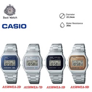 Casio A158WEA classic metal strap Digital Sports Men Watch - A158W