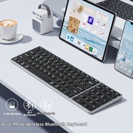 B．O．W | BOW Dual Mode Bluetooth Keyboard Wireless For iPad Tablet Laptop Desktop Computer Office Typ