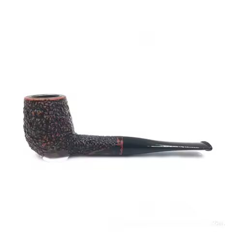 Filtered Tobacco Pipe Starter Straight Briar Pipe with Leather Case Pipe Stand Gift Set Exquisite Te