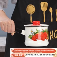 [ST] Oulijia Oulijia Enamel Enamel Enamel Milk Pot Soup Pot Single Handle Thickened Enamel Pot Stew 