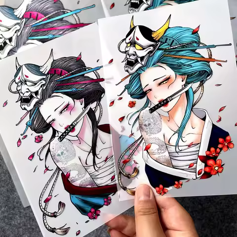 Geisha Charm Reflective Sticker Motorcycle Body Windshield Helmet Decals Accessories for Honda Forza