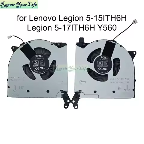 CPU GPU Cooling Fan For Lenovo Legion 5-15ITH6H 5-17ITH6H 82JH 82MH 82JM Y560 Gaming Laptop PC Coole