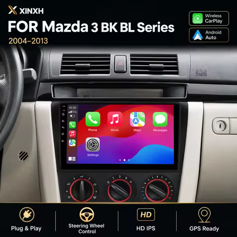 Android Car Radio GPS Navigation Player For Mazda 3 BK BL Series 2004-2013 Wireless CarPlay Android 