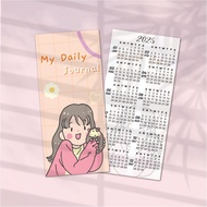 CALENDAR 2025/KALENDAR 2025 BOOKMARK / DOORGIFT / FREEGIFT / STUDENT / TEACHER