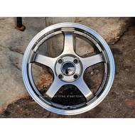 New Car Sport Rim THAILAND Flow Forming ADVAN RACING GT Wheels 15x7J 4x100 ET35 Hyper Black Milling 