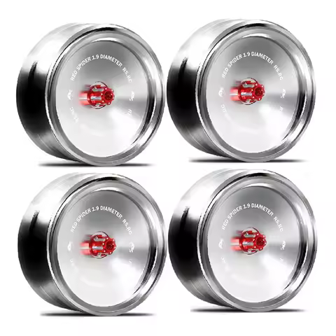 4Pcs Metal 1.9" Retro Beadlock Wheel Rim Wheel Hub 1.9 inch for 1/10 RC Crawler Car Axial SCX10 TRX-
