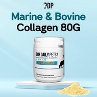 Our Daily Pets | Marine & Bovine Collagen for Pets (Dog & Cat) - Beef Colostrum Supplement for Dogs 