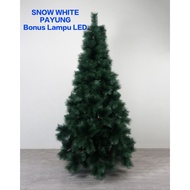 HIJAU (ENGSEL) CHRISTMAS TREE WHITE UMBRELLASnow size 4FT/ 120cm - 9FT/ 270CM ||GREEN CHRISTMAS TREE
