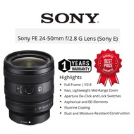 SONY FE 24-50MM F/2.8G LENS SONY E FULL FRAME FORMAT