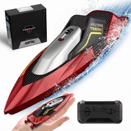 4DRC S5 Fast RC Boat for Pools and Lakes, 2.4 GHz 20+ MPH Racing Boats for Kids & Adults with Rechar