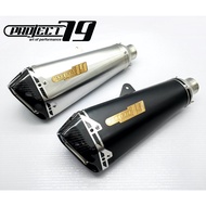 Project79 Muffler Universal 51mm QPM23 With Silencer Black Silver Scooter Modification Motor Exhaust