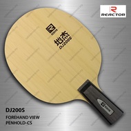 Reactor DJ200S All Wood Table Tennis Blade Bat Racket Paddle Raket Ping Pong Penhold-CS