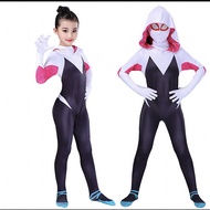 HomeSik Gwen Stacy Zentai Spider Man CostumeLycra Spandex Halloween Cosplay Jumpsuits For Kids/Women
