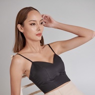 (พร้อมส่ง)Petals and Tulips เสื้อท็อป Tank Top เสื้อสายเดี่ยวผู้หญิง คอวี ซิปหลัง