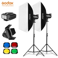 800Ws Godox SK400II 2x 400Ws Photo Studio Flash LightingSoftbox280cm Light StandBarn DoorX2T Trigger